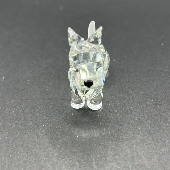 Swarovski Silver Crystal Scottish Terrier. Perfect little dog with frosted tail. - Picture 2 of 9